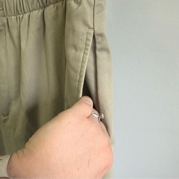 NWT Women's Lands End Pants Khaki Beige Size 16 | 100% Cotton, Creased - Picture 5 of 12